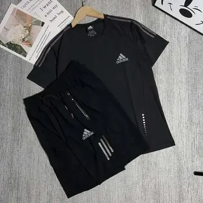Adidas Sportswear Set Black Three-Stripes