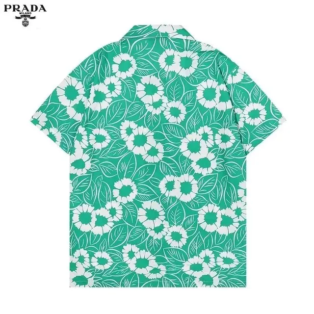 Prada Short-Sleeve Shirt Floral Print