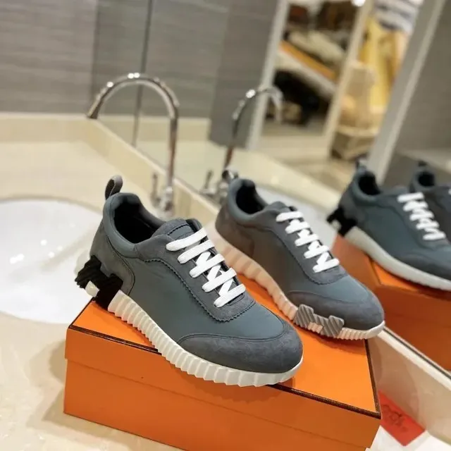 Hermès Oran Sneaker Grey Suede