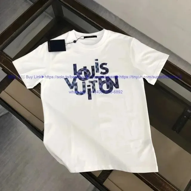 Louis Vuitton Logo Print T-Shirt Monogram Pixel