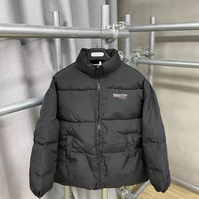 Balenciaga Puffer Jacket Logo Embroidered
