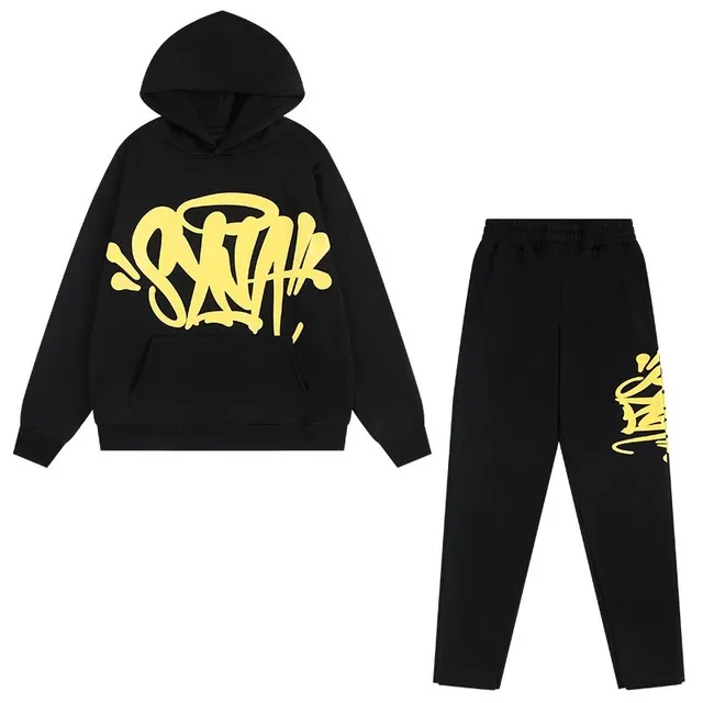 Off-White Hoodie and Joggers Set Graffiti Logo