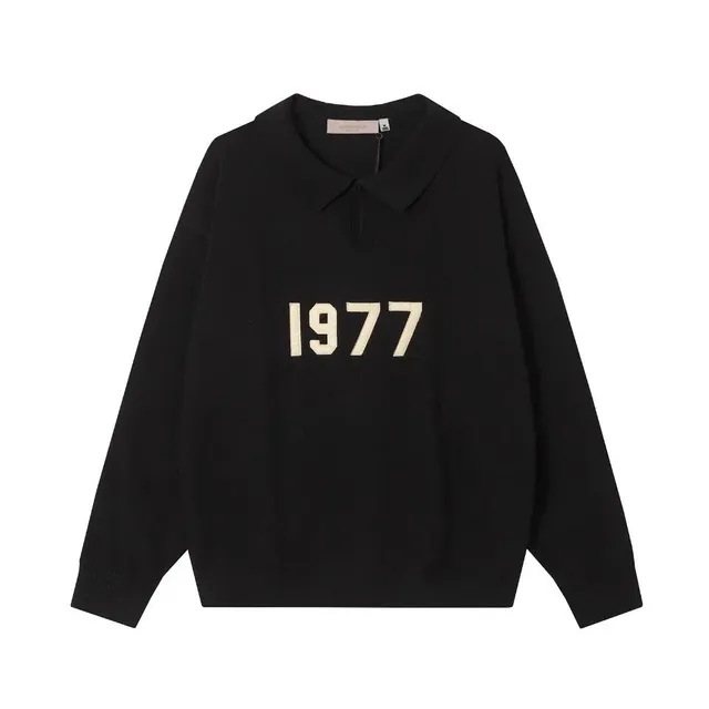 Knit Polo Sweater 1977 Logo
