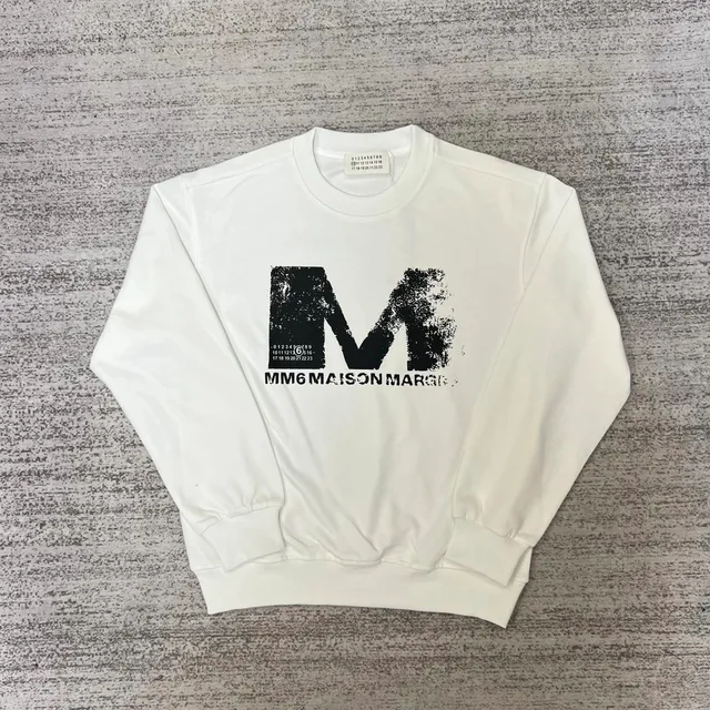 Maison Margiela Crewneck Sweatshirt MM6 Logo Print