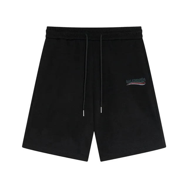Balenciaga Logo Shorts Black with Multicolor Logo