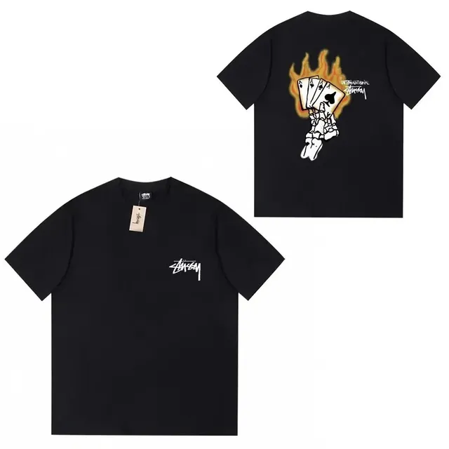 Stüssy Graphic T-Shirt Flaming Aces