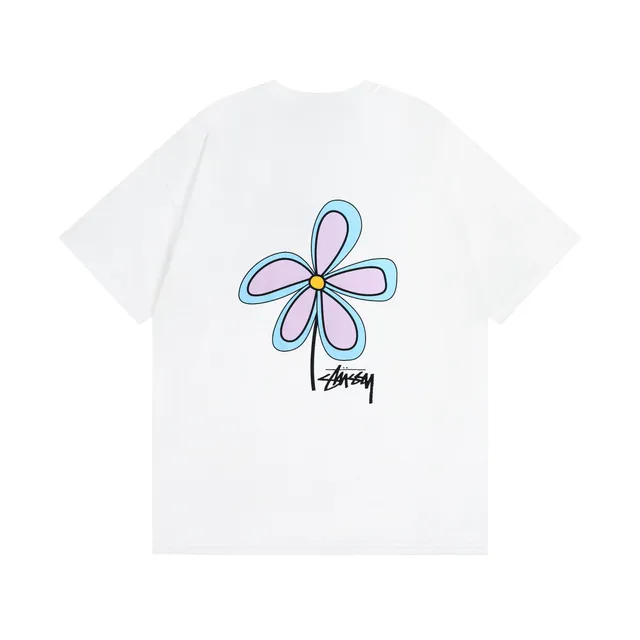 Stüssy Flower Graphic Tee Pastel Flower Print