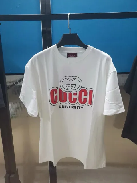 Gucci University Tee GG Logo Print