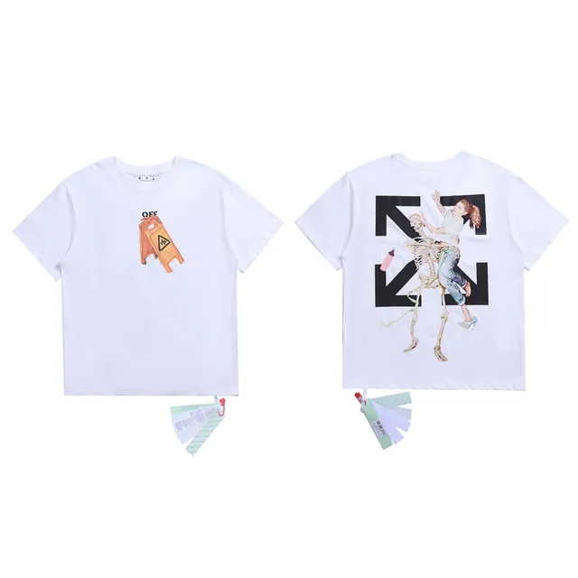 Off-White Graphic T-Shirt Skeleton Print