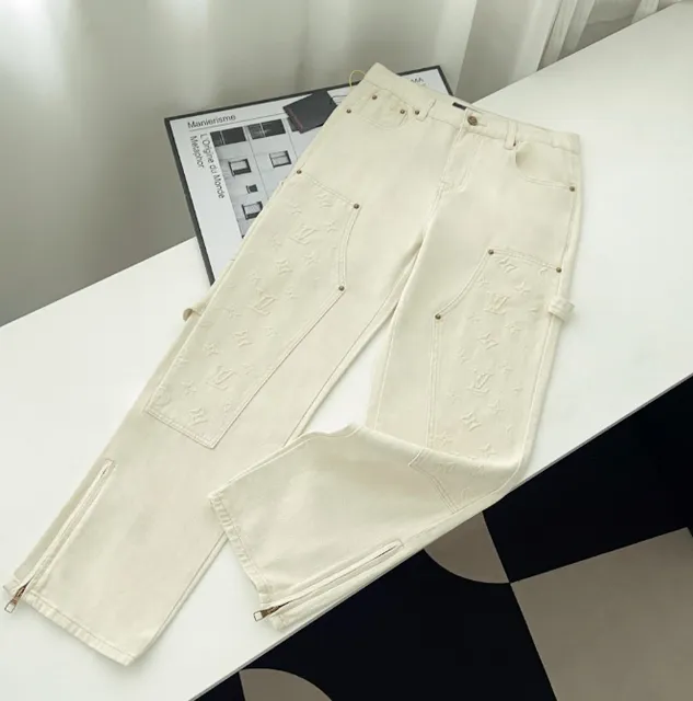 Louis Vuitton Monogram Jeans Embroidered