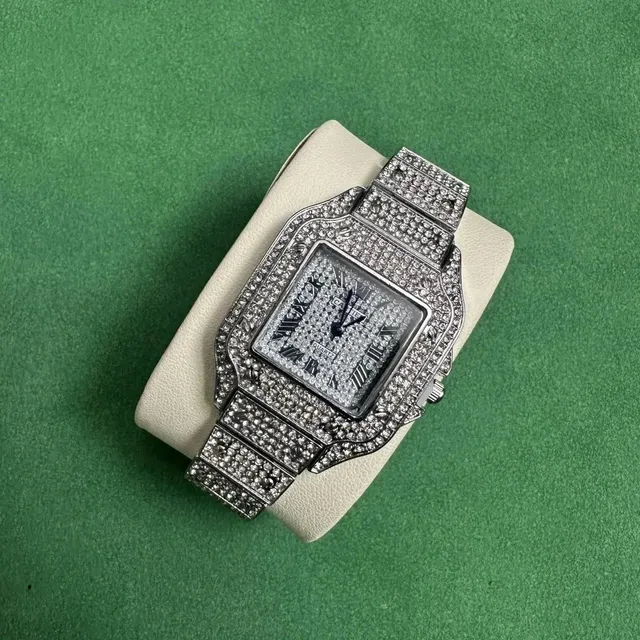 Cartier Santos Full Pave Diamond