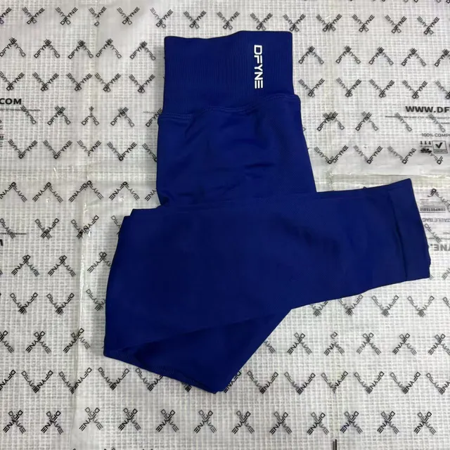 DFYNE Compression Leggings Solid Navy