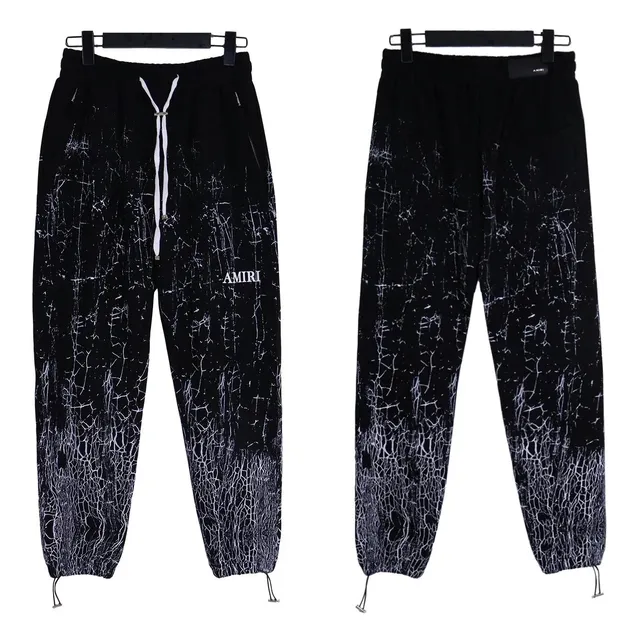 Amiri Cracked Print Joggers Cracked Effect