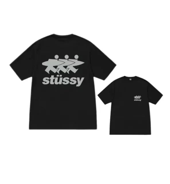 Stüssy Graphic T-Shirt Three Surfers Logo