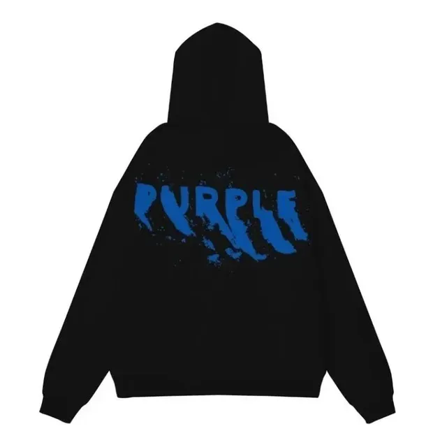 Purple Brand Hoodie Purple Logo Print