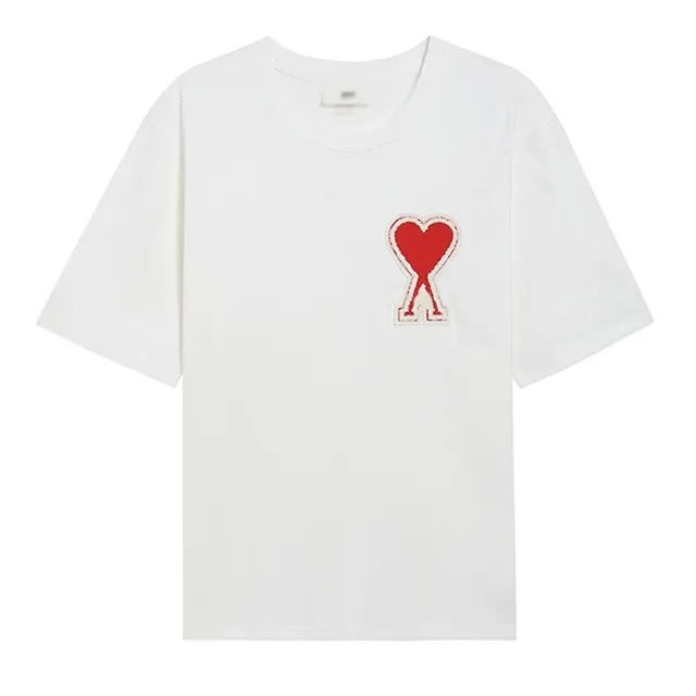Amiri Heart Logo Tee Red Heart Patch