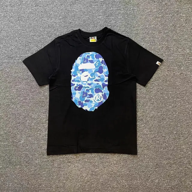 BAPE Ape Head Tee Blue Camo