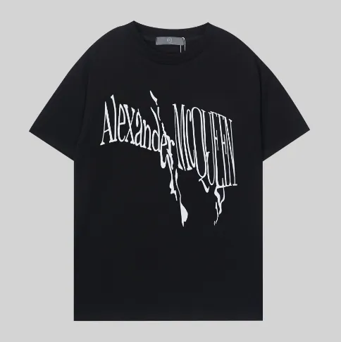 Alexander McQueen Graphic Tee Dripping Logo