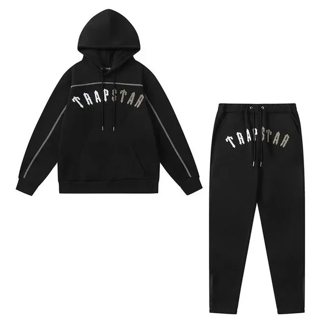 Corteiz Hoodie and Joggers Set TRAPSTAR Logo