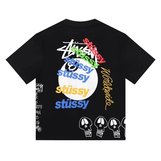 Stüssy Graphic Tee Multi-Logo Skull Print