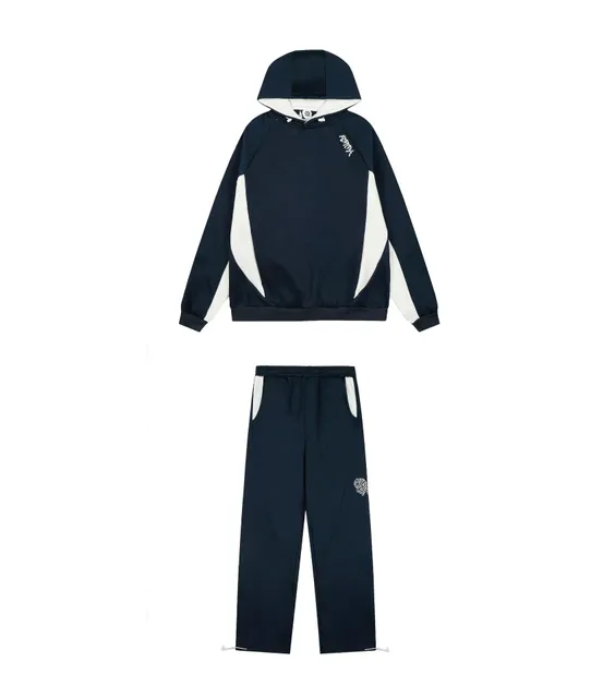 Gallery Dept. Hoodie and Jogger Set Navy and White Panel