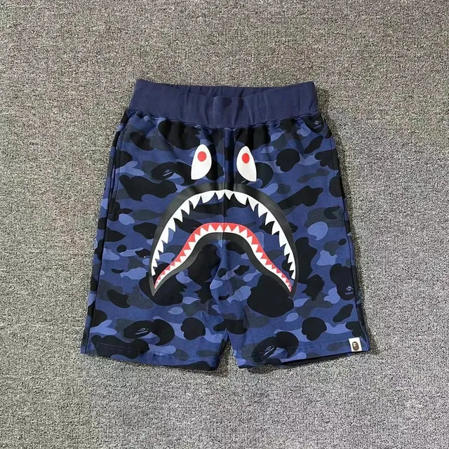 BAPE Shark Shorts Blue Camo