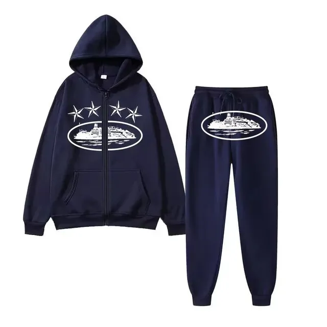 Hoodie and Jogger Set Cruise Ship Graphic