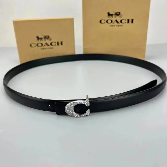 Coach C Logo Belt Crystal-Embellished