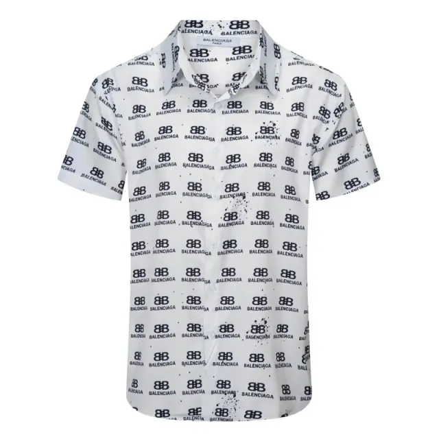 Balenciaga Logo Print Shirt All-Over BB Print