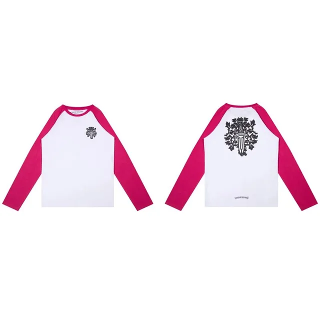 Raglan Long Sleeve Tee Chrome Hearts Crest