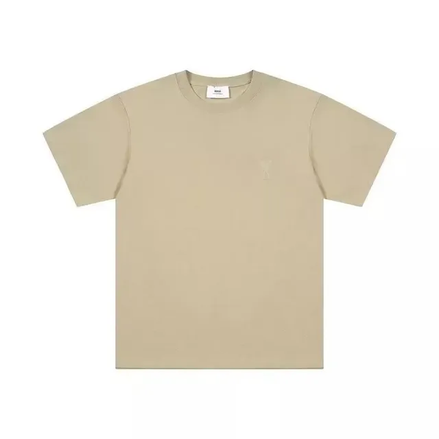 AMI Paris Logo T-Shirt Minimal Embroidered