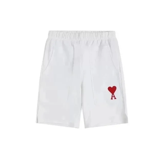 AMI Paris Logo Shorts Heart Logo