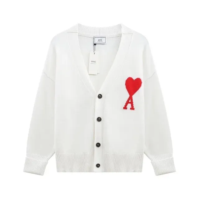 AMI Paris Cardigan Heart Logo