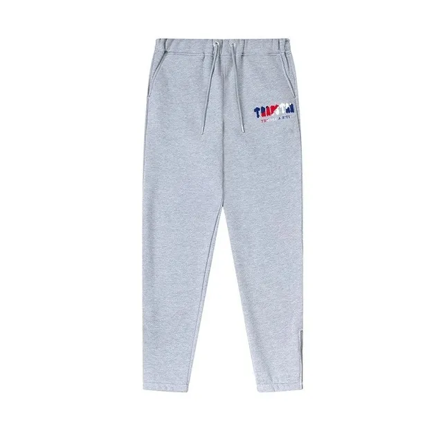 Travis Scott Joggers Heather Grey with Logo Patch