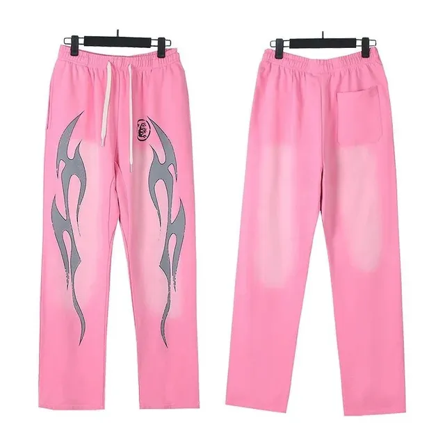 Track Pants Flame Print