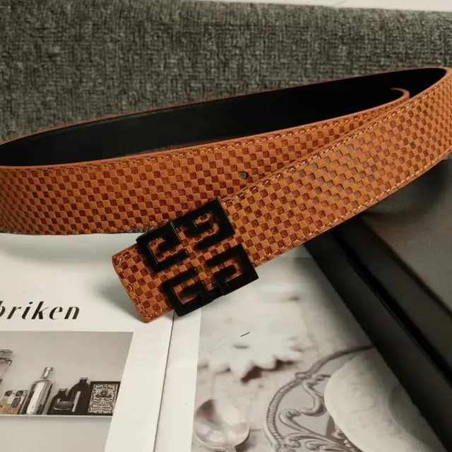 Givenchy 4G Belt Checkered Leather