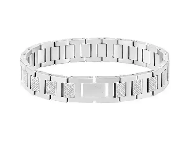 Chrome Hearts Link Bracelet Diamond-Embossed