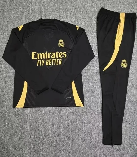 Adidas × Real Madrid Training Set Black Yellow
