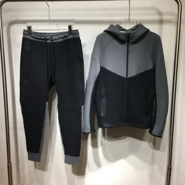 Nike Tech Fleece Hoodie and Joggers Color-Blocked