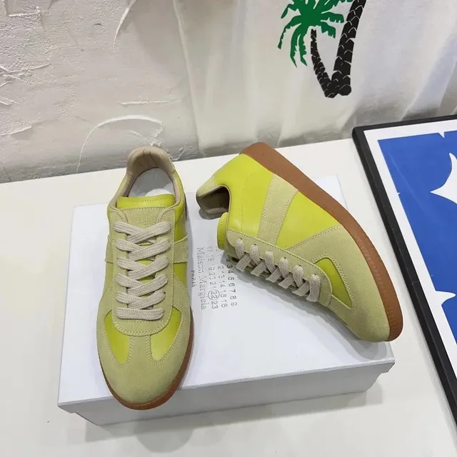 Maison Margiela Future Sneaker Lime Green Suede