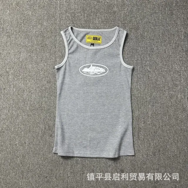 Corteiz Ribbed Tank Top Yacht Logo
