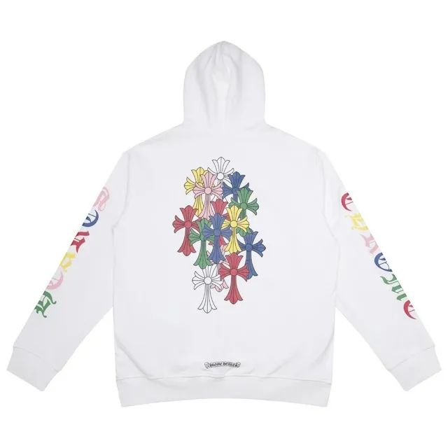 Chrome Hearts Hoodie Multi-Color Cross Print
