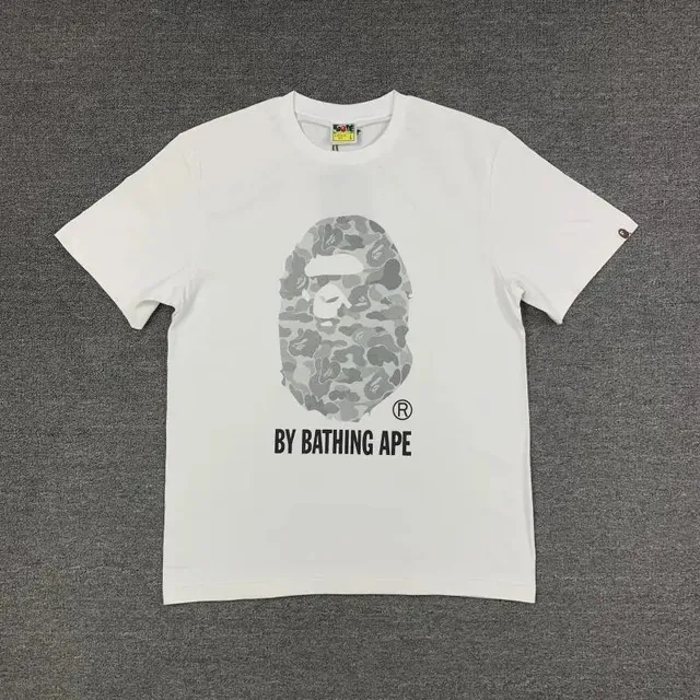 BAPE Shark Tee Grey Camo Ape Head