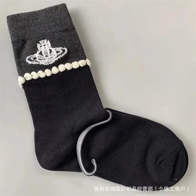 Vivienne Westwood Orb Logo Sock Pom-Pom Trim