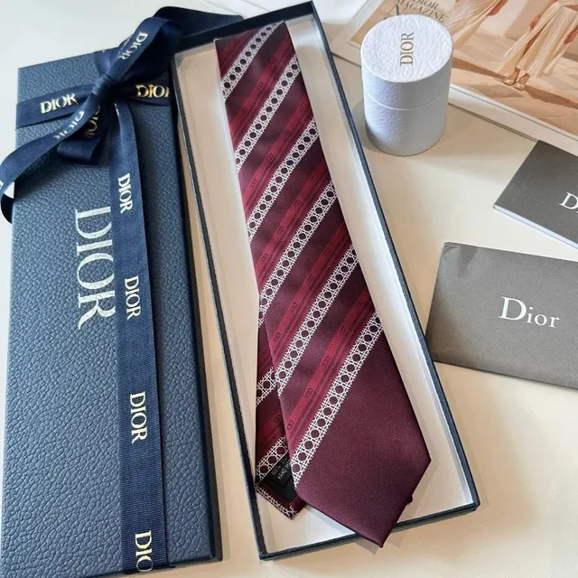 Dior Necktie Oblique Stripe with Cannage Pattern