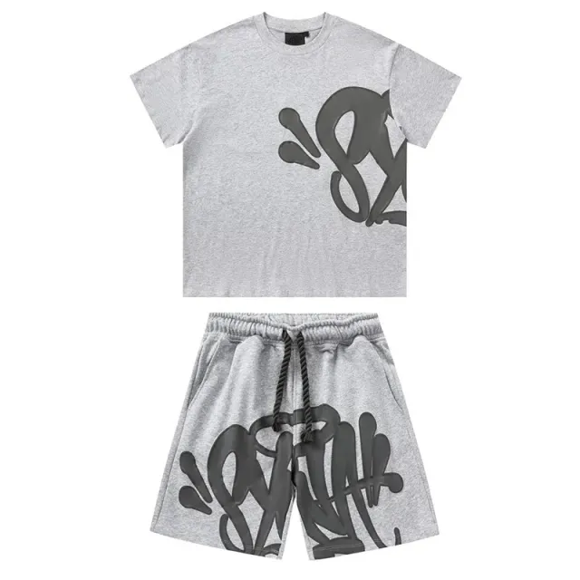 Gallery Dept. Graffiti Logo Set Heather Grey with Black Print