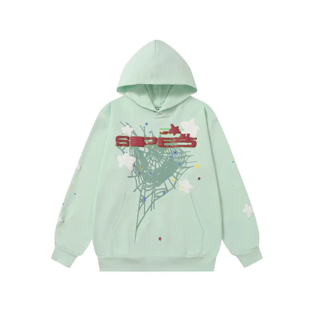 Sp5der Hoodie Spiderweb Star Print