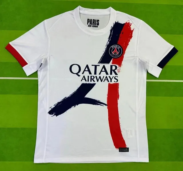 Paris Saint-Germain × Adidas Home Jersey Qatar Airways Brushstroke