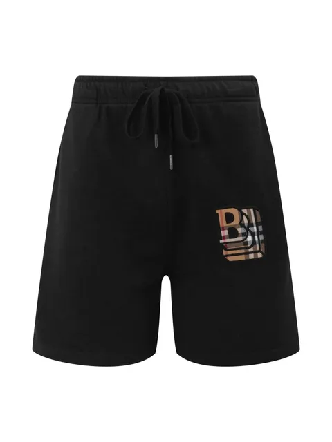 Burberry Logo Patch Shorts Check Logo