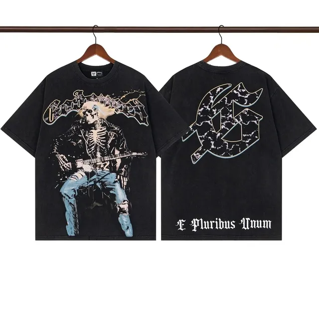 Corteiz Skeleton Guitarist Tee E Pluribus Unum